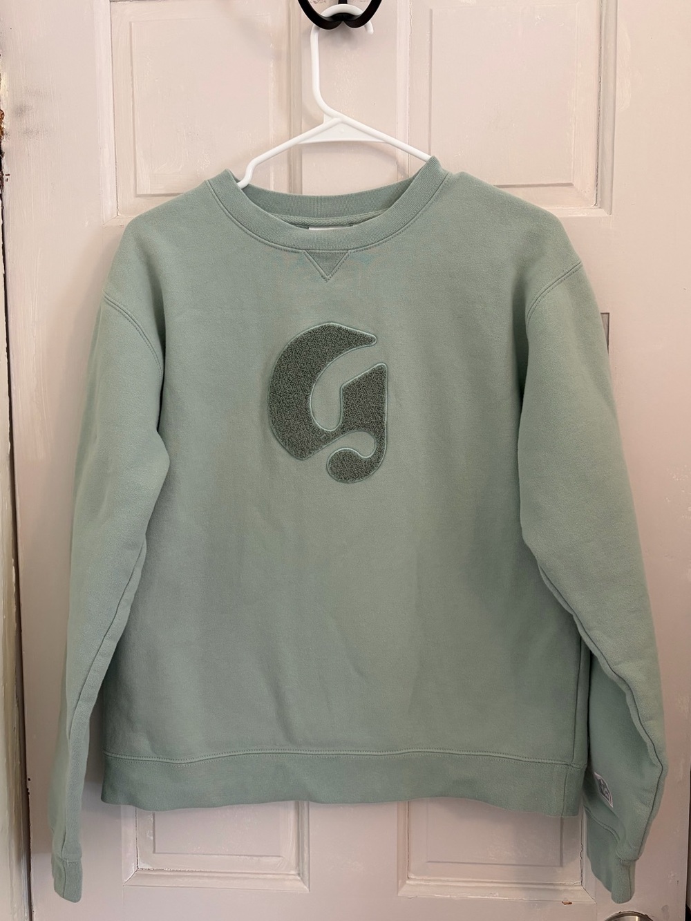 Glossier Crew Neck Sweatshirt Limited Edition Boston Exclusive Sage Green sz M
